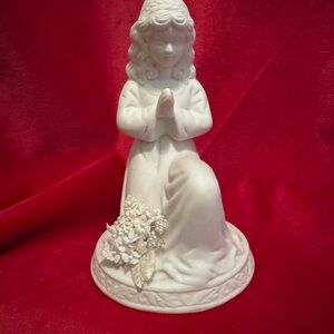 White Praying Angel Figurine